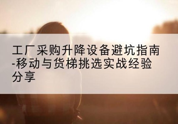 东丽区移动式升降机怎么选-工厂采购升降设备避坑指南-移动与货梯挑选实战经验分享